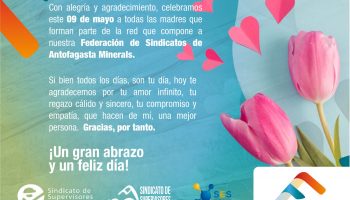 Feliz día a todas las madres, les desea Federación de Sindicatos Antofagasta Minerals – FESAM