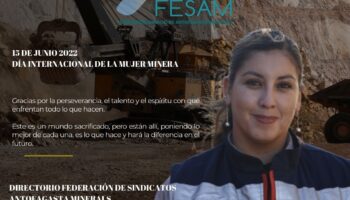 15 DE JUNIO, DÍA INTERNACIONAL DE LA MUJER MINERA
