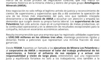 FESAM COMUNICADO PÚBLICO EN APOYO A NEGOCIACIÓN COLECTIVA SSMLP